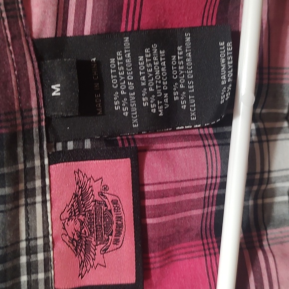 Harley Davidson plaid blouse - Picture 4 of 4